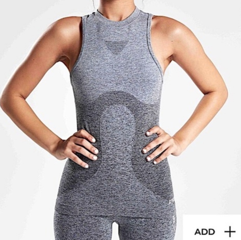 Gymshark Ombre Grey Seamless Vest